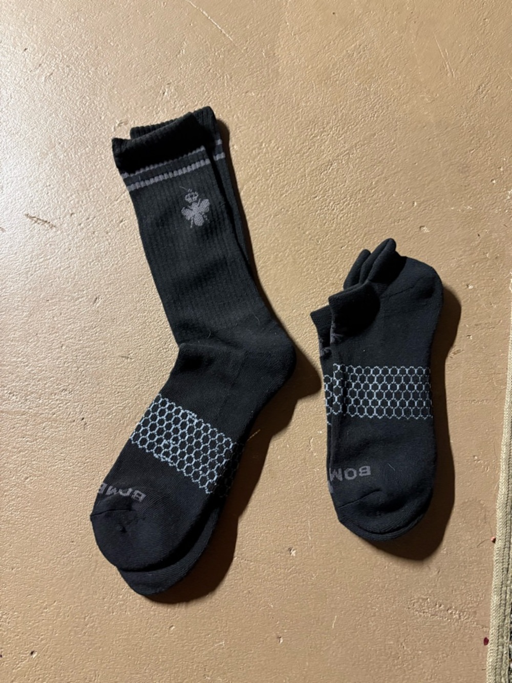 Set of 2 Bombas  Black Socks Large